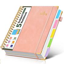 Caderno PAPEJOON 5 matérias em couro 22 x 28 cm, 300 páginas Caderno PAPEJOON 5 matérias em couro 22 x 28 cm, 300 páginas