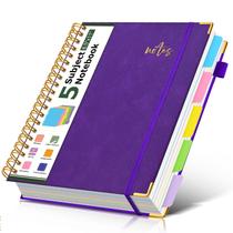 Caderno PAPEJOON 5 matérias em couro 22 x 28 cm 300 páginas Caderno PAPEJOON 5 matérias em couro 22 x 28 cm 300 páginas