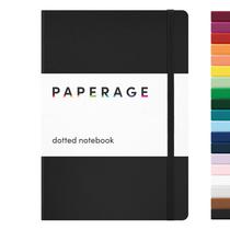 Caderno PAPERAGE Diário pontilhado 160 páginas preto 14x21cm