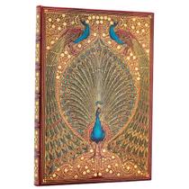 Caderno Paperblanks Hafizs Peacocks Midi Pautado 144 Pág