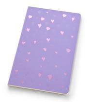 Caderno Papertalk Flex ótima Pautado Maxi Coleção Romantic Lilás 1 ed