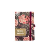 Caderno Papertalk Ótima Micro Coleção Floral Vermelho
