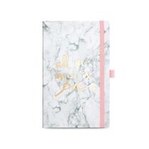 Caderno Papertalk Ótima Pautado Maxi Coleção Pink Stone Marmore