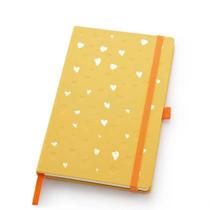 Caderno Papertalk Ótima Pautado Maxi Coleção Romantic Amarelo