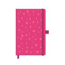 Caderno Papertalk ótima Pautado Maxi Coleção Romantic Rosa 1 ed