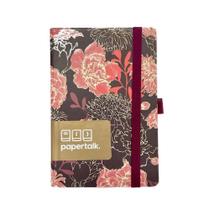 Caderno Papertalk Ótima Ultra Coleção Floral Vermelho