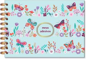 Caderno para adesivos Borboletas no jardim