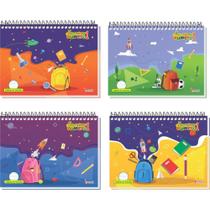 Caderno para Desenho Universitário Capa Dura Número 1 40F 150G Espiral - Pacote com 4 Caderno para Desenho Universitário Capa Dura Número 1 40F 150G Espiral - Pacote com 4