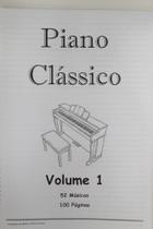 Caderno Partituras Teclado e Piano Clássico 52 Músicas 100 pg Caderno Partituras Teclado e Piano Clássico 52 Músicas 100 pg