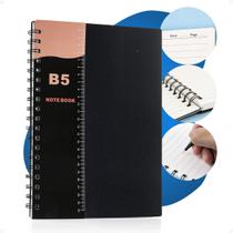 Caderno Pauta B5 Executivo Anotações Pequeno 80 Folhas Argola