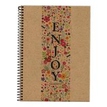 Caderno Pauta Funcional Kraft Art Enjoy 1 Matéria - Foroni