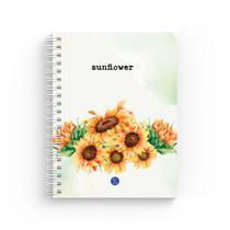 Caderno Pautado A5 - Fábrica de Pôster - Capa Dura 160 Páginas 20x14cm - Wire-o - Sunflower