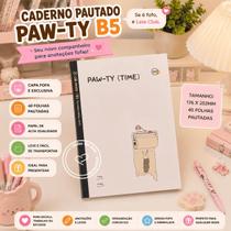 Caderno Pautado Paw-Ty B5 Papelaria Fofa Modelo:Dog e Cat Rolinho Caderno Pautado Paw-Ty B5 Papelaria Fofa Modelo:Dog e Cat Rolinho