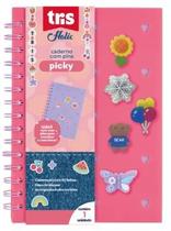 Caderno Pautado Picky Holic Charm - A5 - 80 Folhas - Capa de Silicone - Com 6 Pins - Tris Caderno Pautado Picky Holic Charm - A5 - 80 Folhas - Capa de Silicone - Com 6 Pins - Tris