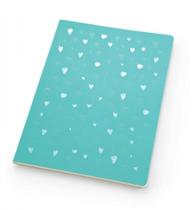 Caderno pautado romantic flex papertalk ultra verde
