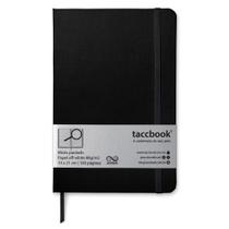Caderno Pautado taccbook Preta 14x21 Ríg.