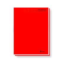 Caderno Pedagógico C.D. Brochura 1/4 Caligrafia Vermelho - Tamoio