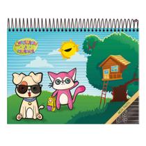 Caderno Pedagógico C.D. Espiral 40 Fls Meia Pauta Começando a Escrever - Foroni