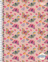 Caderno Pepper 10 Matérias Tilibra Feminino 160 Folhas