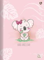 Caderno (PEQUENO) 1/4 Brochura So Cute 14X20cm 80 Folhas - Animativa
