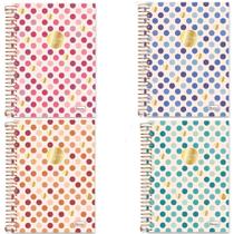 Caderno Pequeno 1/4 Espiral Capa Dura Double Art 80 Folhas Cadersil