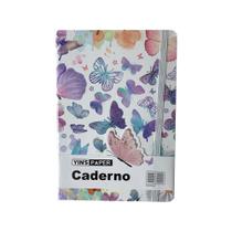 Caderno Pequeno A5 Brochura Capa Dura Borboleta Com Elástico Caderno Pequeno A5 Brochura Capa Dura Borboleta Com Elástico
