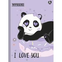 Caderno (PEQUENO) Brochura 1/4 Ursinho Panda My Friend 48 Folhas 14cm x 20cm - Animativa COR:I LOVE U ROXO Caderno (PEQUENO) Brochura 1/4 Ursinho Panda My Friend 48 Folhas 14cm x 20cm - Animativa COR:I LOVE U ROXO