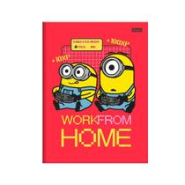 Caderno pequeno brochura Minions 80F capa dura - FORONI