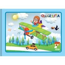 Caderno Pequeno Caligrafia 1/4 Pautado 40 Folhas Capa Flexível Meninos/Meninas Divertido São Domingos