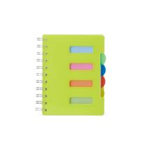 Caderno Pequeno com Divisórias Coloridas - 100 folhas