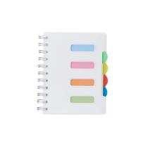 Caderno Pequeno Com Divisórias Espiral Anotações Pauta Branco