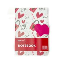 Caderno Pequeno Com Imã De Coração SkyPaper