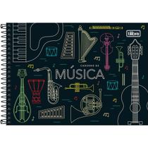 Caderno Pequeno de Música Espiral Capa Dura 80 Folhas Tilibra