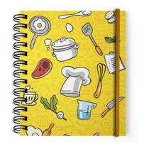Caderno Pequeno Elástico Chef De Cozinha Bloco De Anotação