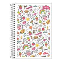 Caderno Pequeno Espiral 1/4 Capa Flexível D+ 48 Folhas - Tilibra Agenda Recado Escolar Infantil