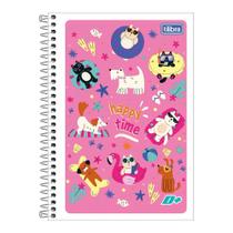 Caderno Pequeno Espiral 1/4 D+ Capa Flexivel 96 Folhas - Tilibra Agendas Recados Escolar Infantil