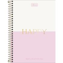 Caderno (PEQUENO) Espiral 1/4 Happy 14x20cm 80 Folhas Tilibra