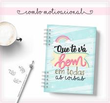 Caderno Personalizado MOTIVACIONAL 60 Folhas 15,5x21,5 Cm