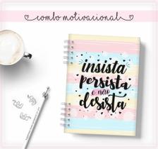 Caderno Personalizado MOTIVACIONAL 60 Folhas 15,5x21,5 Cm