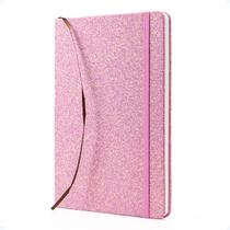 Caderno Personalizado Pequeno Capa Dura Glitter Escolar 80f