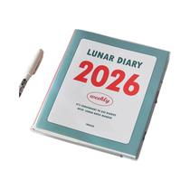 Caderno Planejador Estudantil Coreano Diário Mensal Semanal 2026 Materiais De Papelaria