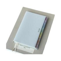 Caderno Planejador Portátil De Couro Colorido Agenda Mensal Semanal Diário Para Estudantes 2026