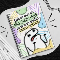 Caderno Planner A5 Flork Divertido Permanente Ano Atual Anotações Papelaria Diario Meme Presente Organização