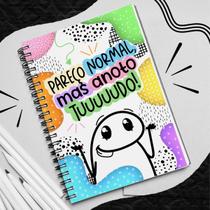 Caderno Planner A5 Flork Divertido Permanente Ano Atual Anotações Papelaria Diario Meme Presente Organização