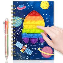 Caderno Pop Rocket para crianças, diário de Fidget Boys
