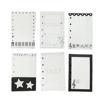 Caderno Portátil Com Tema Musical, Pasta Tri-Fold M5, Álbum De Fotos, Organizador De Cartões,