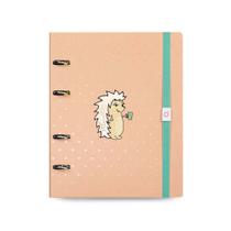 Caderno Premium Argolado ótima Ultra Coleção Riccio Laranja 1 ed