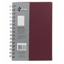 Caderno Prime Royal Paper Espiral C/Pauta 100Fls 14x20,5cm Vinho P 022