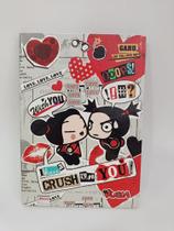 Caderno pucca 1/4 brochura 96 folhas