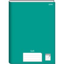 Caderno Quadriculado 1/4 STIFF 96 Folhas 7X7MM Capa Dura Verde - Pacote com 5